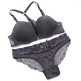 thumbnail image 3 of Conjunto de sujetador de realce sin costuras para mujer, lencería Sexy, ropa interior de Color caramelo, cierre frontal, talla pequeña, nueva moda, 3 of 5