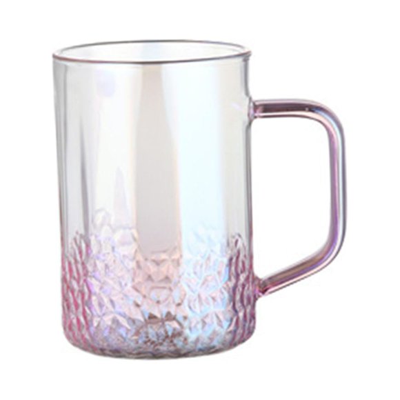 simhoa Glass Teapot Large Capacity Clear Gradient Pink For Restaurant Household Bedroom