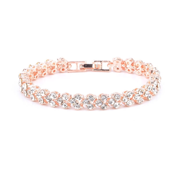 Estilo Romano Mujeres Regalo Cristal Rhinestone Moda Pulseras Brazalete Joyería Pulseras
