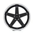 thumbnail image 4 of Petrol Aluminum Rim P1B 17X8in Gloss Black with Machined Cut Lip Finish, 1780P1B325112B72, 4 of 4