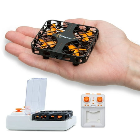 Top Race Pocket Drone Quad Copter 2.4 Ghz with Headless Mode Unbreakable RC Mini Pocket Drone