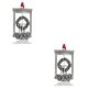 thumbnail image 3 of Kearding Christmas Tree Alloy Joyful Pendant Office Decoration Year Apartment Hotel Holiday Hanging Ornament Nightclub New Xmas Type4 NO4, 3 of 6