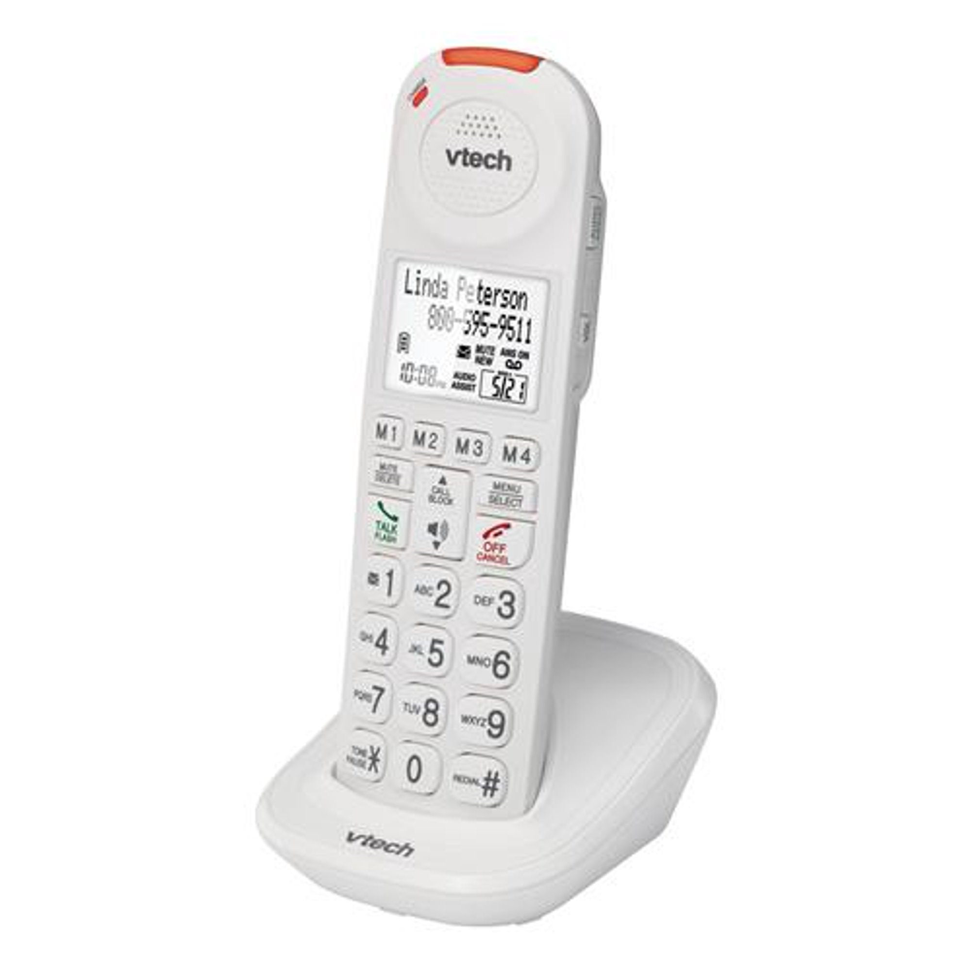 Vtech Vtsn5107 Amplified Accessory Handset With Big Buttons Display Walmart Canada