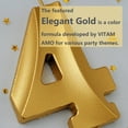 thumbnail image 4 of VITAM AMO Elegant Gold Number 5 Birthday Candle, 6' High, 3D Style, 4 of 10