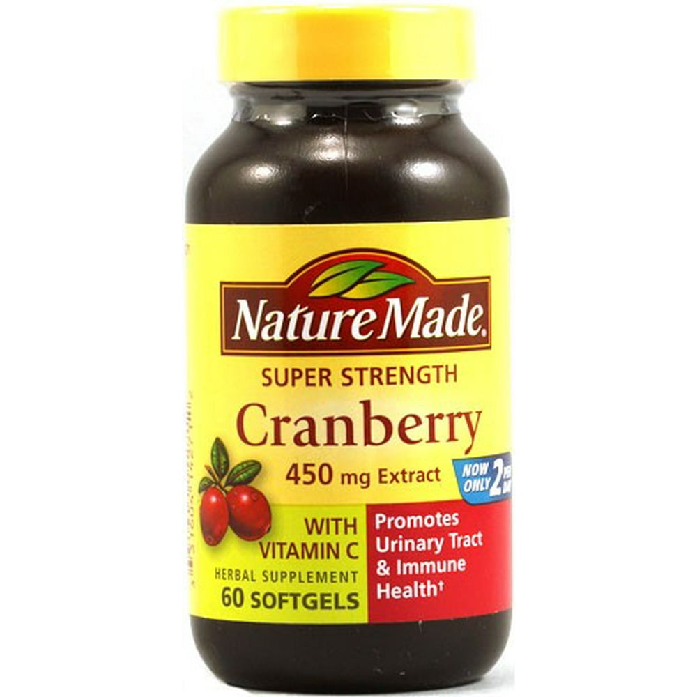 Cranberry 450 MG With Vitamin C 60 Softgels