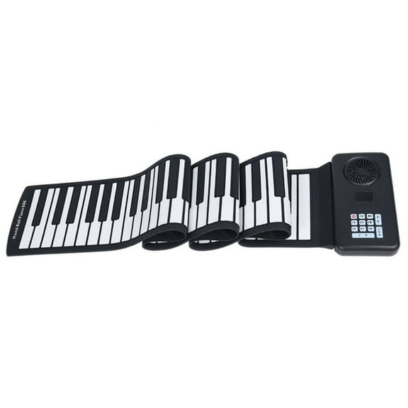 Foldable Portable Electronic Piano 88 Rolls up Piano Silicone Keyboard Hand Roll Portable Piano for Music Lovers
