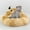 Brown, variant on Cat Mat Kennel Kitten Bed Hideout House Warm Soft Comfortable Semi-Closed Cat Dog Nest Plush Little Monster pet Pad Creative dog pad