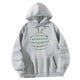 thumbnail image 4 of Sudaderas con capucha para mujer, corte holgado, con bolsillos, hombros caídos, estampado de letras, Tops, sudadera con cuello redondo para salir de , xxl, 4 of 10
