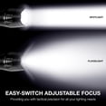 thumbnail image 3 of EASYMAXX LED Flashlight, 2Pack Zoomable Flashlights Portable Handheld Tactical Flashlights (Battery Not Included), 3 of 8