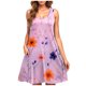 thumbnail image 1 of Vestido Casual de las Mujeres sin Mangas en Gradiente Cuello de Tripulación, Vestido Ligero de Primavera Y Verano de Poliéster, 1 of 5