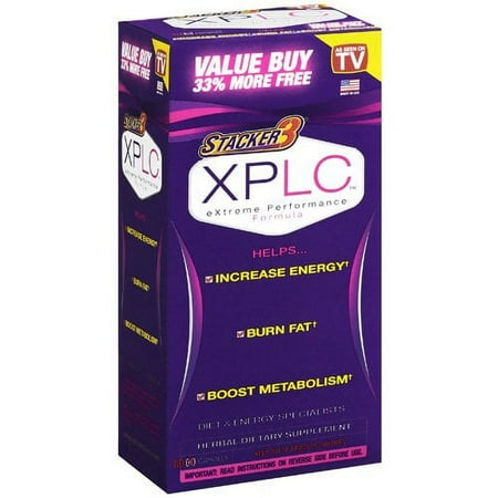 Stacker 3 XPLC Diet Supplement, 80 Count