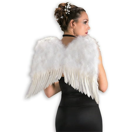 Adult White Feather Angel Wings