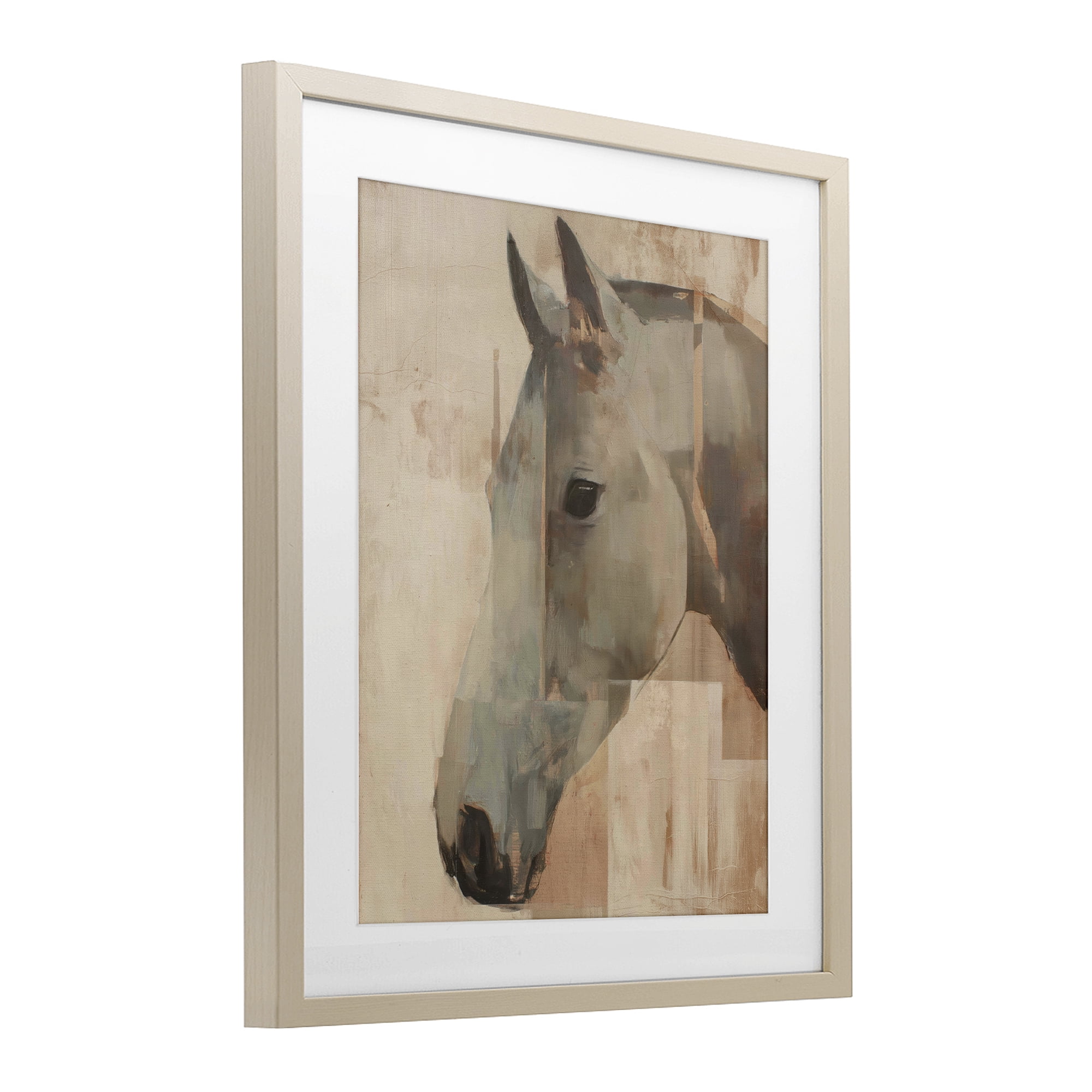 Stupell Industries Pure Horsepower Portrait Birch Framed Print Under Glass, design by Svetlana Aleynikova