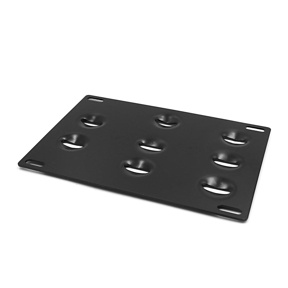 Unique Bargains Black Front Bumper Tow Hook License Plate Bracket for Volkswagen