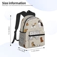 thumbnail image 2 of Yield Dog Animal Print Backpack for Women Men, Lightweight Casual Travel Daypack, Classic Basic College Backpack, Middle School Bag, 2 of 5