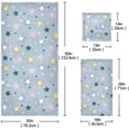 thumbnail image 3 of SKYSONIC 3 Pack Towel Stars & Starlines Cotton Bath Towel Set (1 Bath Towel, 1 Hand Towel, 1 Washcloth) for Bathroom, Super Soft and Quick Dry Towels, 3 of 7