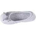 thumbnail image 5 of Women's Isotoner Terry Ballet Flat w/ Satin Bow Heather Grey XL M, 5 of 6