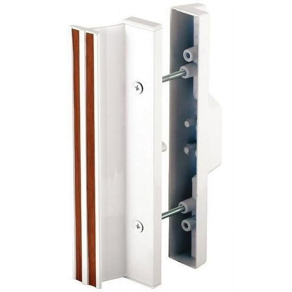 Prime Line  White Sliding Glass Door Mortise Type Latch - White