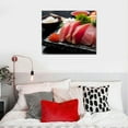 thumbnail image 4 of COMIO Art Wall Painting Tuna sashimi Photos Posters Prints Beautiful Pictures Canvas for Home Decorations Gift, 4 of 4