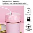 thumbnail image 3 of PS Blender Portable Handheld 1300mAh 300ml Battery Operated USB Charging Fruit Juice Juicer House Kitchen Canteen Squeezer Mixer Dark Blue, 3 of 8