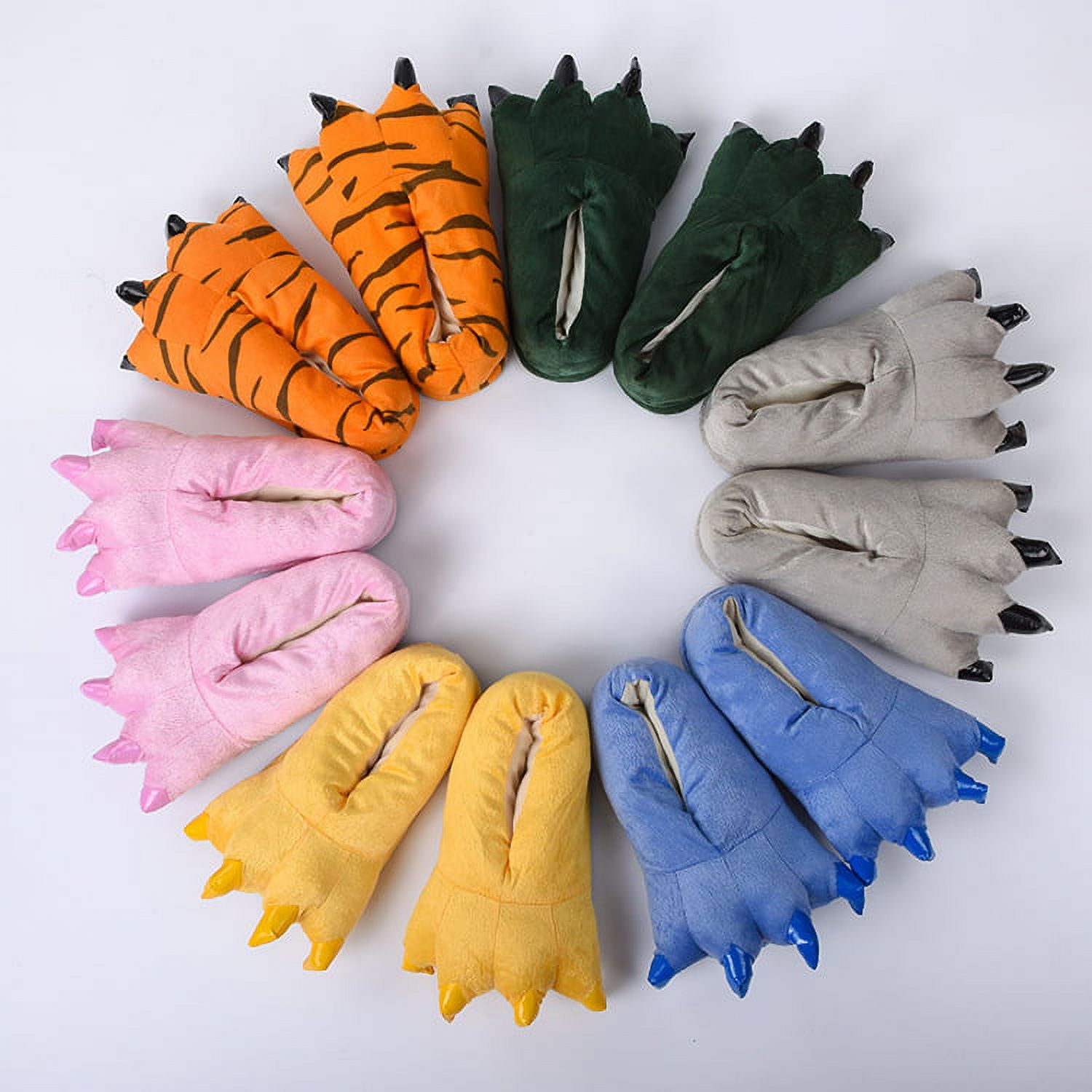 Cosplay Monster Paw Plush Slippers Monster Feet Claw Slippers