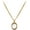 White, variant on 18K Gold Plated Gemstone Women Pendant Necklace Dainty Link Chain Necklaces for Women Ruby Amber Gemstone Pendants