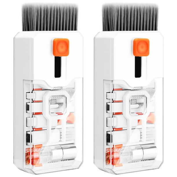 Kit de limpieza de teclados Ordilend paquete de 2 con cepillos y spray