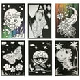thumbnail image 3 of VHALE Foil Art Craft Kit Sticker Picture, Peel and Paste Sparkly Foil Art, Classroom Arts and Crafts,  6 Packs, 3 of 8