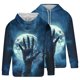 thumbnail image 4 of Sudadera con capucha para hombre, diseño de Día de Todos los Santos, con bolsillos, manga larga, sudadera con capucha, sudadera con capucha, blusa de poliéster para hombre, 4 of 5