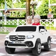 thumbnail image 3 of Patiojoy 2-Seater Electric Kids Ride On Car Licensed Benz Toy Car with Remote Control White, 3 of 6