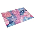 thumbnail image 2 of CADecor Blue Romantic Floral Pattern Non-Slip Bath Mat Rug Bath Doormat Floor Rug 30x18 inches, 2 of 2