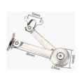 thumbnail image 5 of 1 pieza, bisagras de soporte de tapa de cierre suave con tornillos y llave hexagonal, bisagras desplegables de níquel satinado que soportan 40 lb, bisagras plegables para puerta de cocina y gabin, 5 of 5