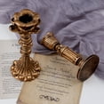 thumbnail image 1 of Cheers US French Nostalgic Floral Resin Candle Holder Antique Bronze/Furniture Decoration/Retro Ornaments Candlestick, 1 of 7