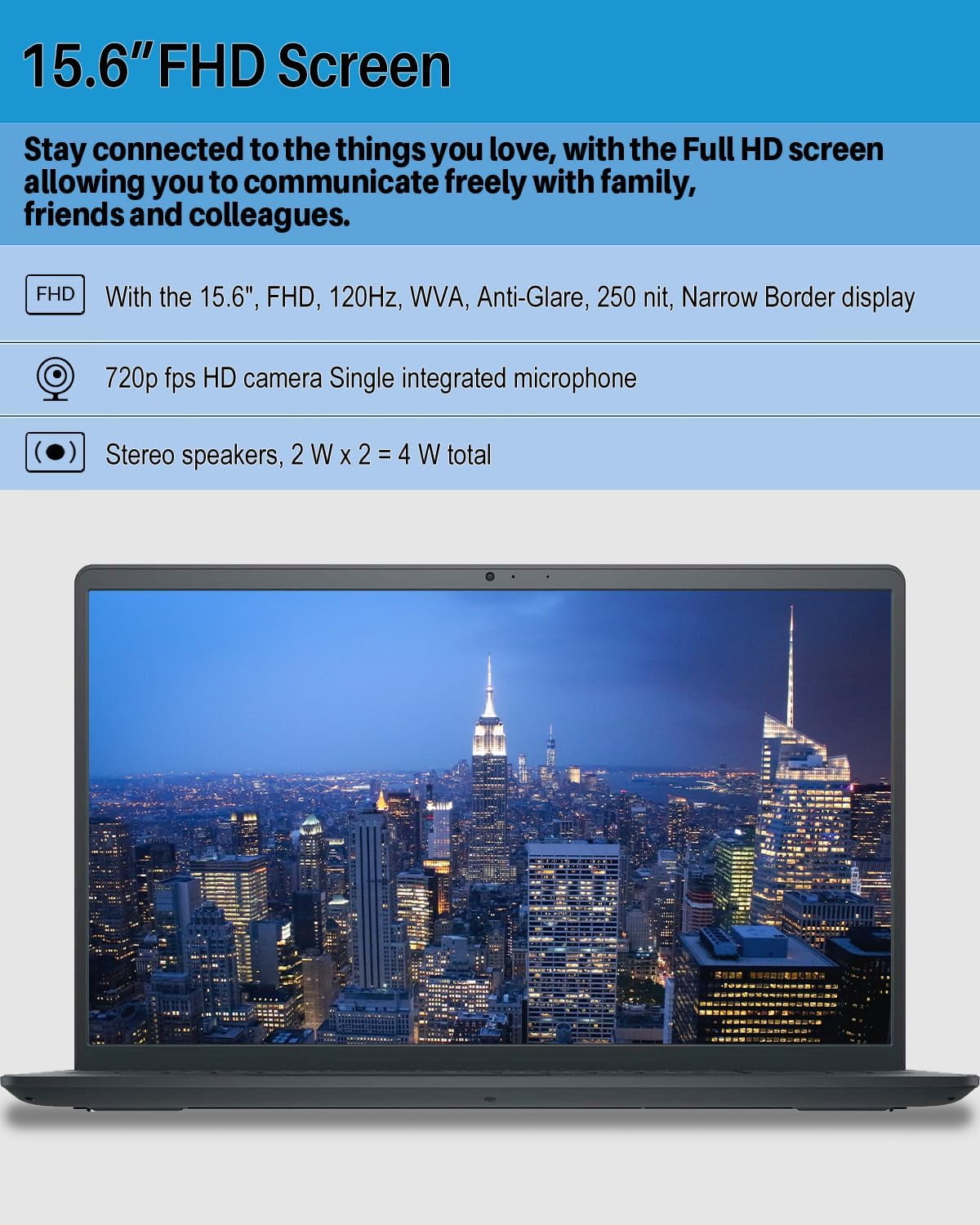 Dell Notebook Inspiron 3520, 15.6