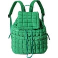 thumbnail image 1 of LHSHID Quilted Backpack for Women Lightweight Puffer Drawstring Padding Hiker Back Pack Travel Backpack College Gym Bag, 1 of 7