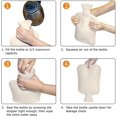 thumbnail image 4 of 2 Liter Rubber Hot Water Bottle Warmer Set,Heat Up And Refreezable Hot Cold Pack With Knit Cover Hot Water Bag For Pain Relief Hot Cold Therapy,Cartoon Owl, 4 of 6