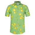 thumbnail image 5 of Lars Amadeus Men's Summer Short Sleeves Button Down Hawaiian Tropical Fruit Printed Shirts, 5 of 6