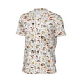 thumbnail image 5 of Rocae Mushrooms And Butterflies for Men's Mesh Quick-Dry Short Sleeve Workout T-Shirt,Mens Crew Neck Tee Lightweight Soft Classic T Shirts 5X-Large, 5 of 9
