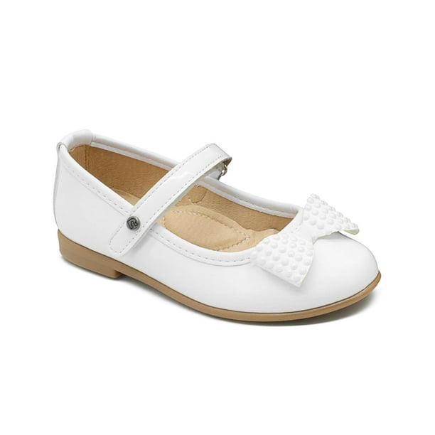 Balerina Flat Primera Comunión Presentacion Charol Blanco blanco 15.5