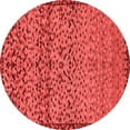 thumbnail image 1 of Ahgly Company Machine Washable Indoor Round Abstract Red Modern Area Rugs, 8' Round, 1 of 4