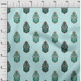 thumbnail image 2 of oneOone Georgette Viscose Baby Blue Fabric Floral & Paisley Block Craft Projects Decor Fabric Printed By The Yard 42 Inch Wide, 2 of 4