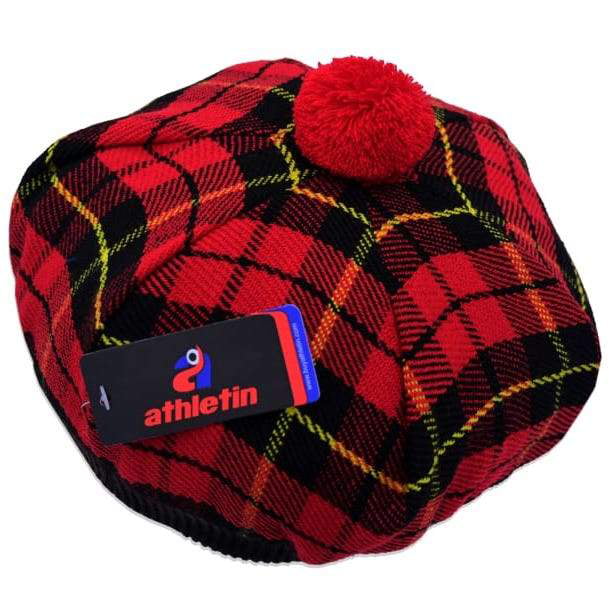 Tam-O-Shanter Tartan Hat Adult Fancy Dress Scottish Highlander Costume Accessory 