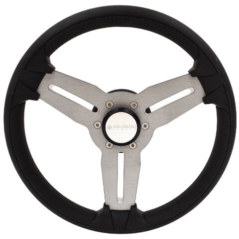 Gussi Italia Boat Steeing Wheel 3015A3511MA | 15A 13 3/4 Inch Aluminum