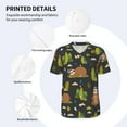 thumbnail image 4 of Daiia Funny Sloths In The Forest Mens Baseball Jersey Button Down Shirts Short Sleeve Sports Uniforms-X-Large, 4 of 9