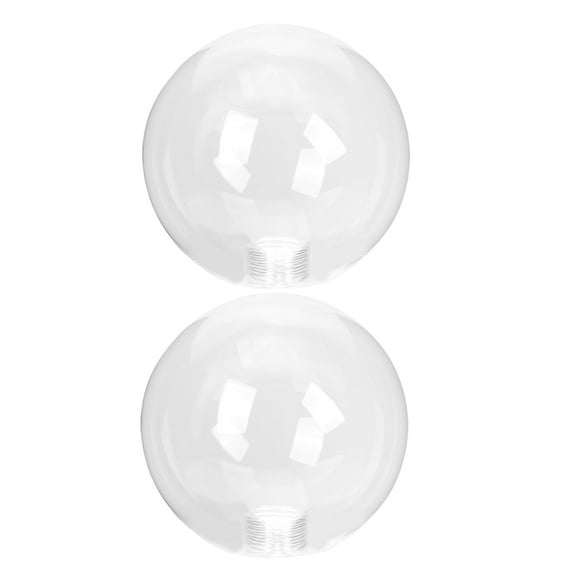 BERTDOMD 2Pcs Replacement Globe Lampshade Ceiling Lamp Transparent Cover Pendant Lamp Glass Lampshade
