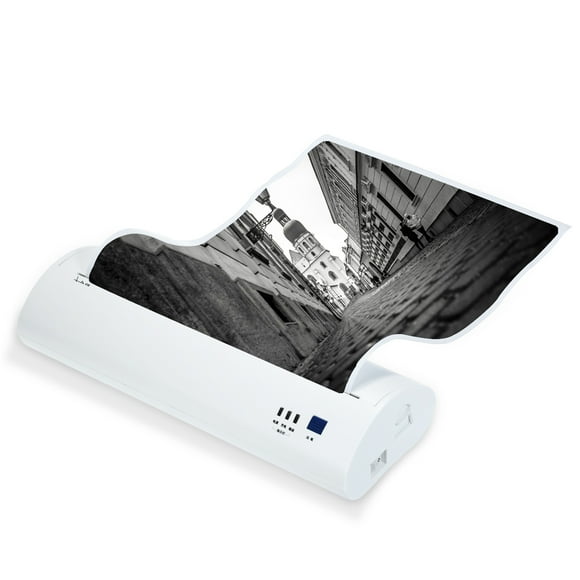 Yeacher A4 Portable Thermal Printer 210mm Mini Mobile Photo Printer 203dpi BT USB Connection with 1 Roll Thermal Paper Support Printing PDF File Webpage Contract Photo Picture Compatible with Window