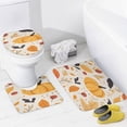 thumbnail image 4 of Thanksgiving Day (20) Shower Curtain Set 4PCs with Hooks Waterproof Bathroom Toilet Mat Lid Decor, 4 of 8