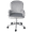 Cool Grey Velvet, variant on Impressions Vanity Colette 360 Degree Swivel Makeup Chair with Cushioned Seat (Cool Grey Velvet)