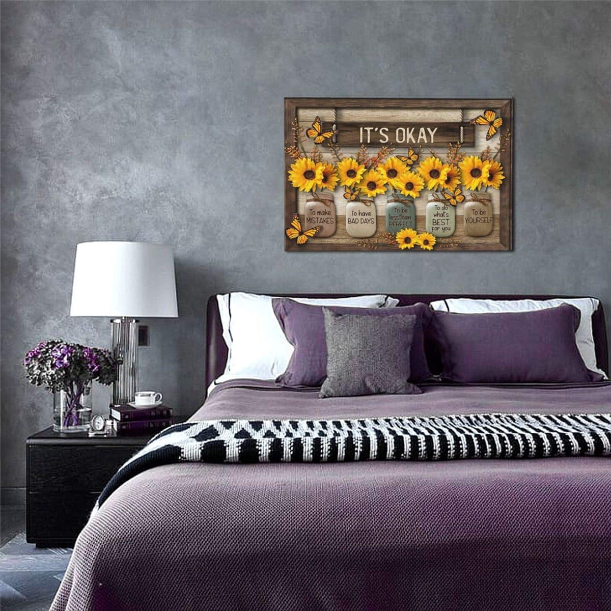 Sunflower Canvas Wall Art Prints Room Decor For Home Office Apartment Wall Decor Unframed Poster Wall Decoration Ready To Hang 12x16 In