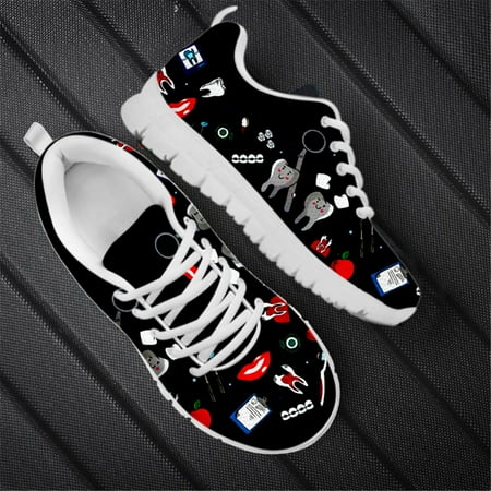 

Jogging Sport Running Shoes for Women Funny Teeth/Dentist Designer Woman Flats Ladies Sneakers Female Footwear Zapatillas Mujer